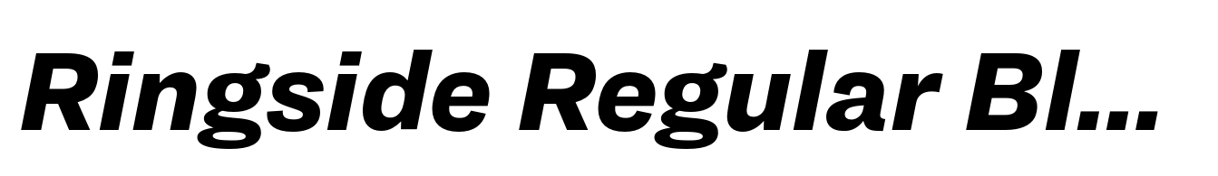 Ringside Regular Black Italic